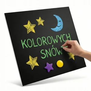 Tablica kredowa magnetyczna samoprzylepna lub PCV