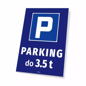 Tabliczka parkingowa do 3.5 t