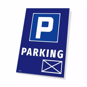 Tabliczka parkingowa z symbolem koperty