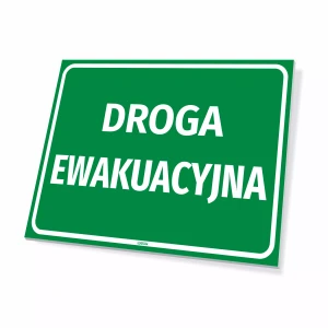 Tabliczka BHP Droga ewakuacyjna