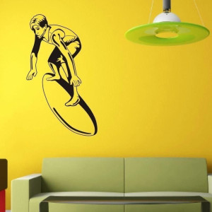 Naklejka ścienna surfer 1328