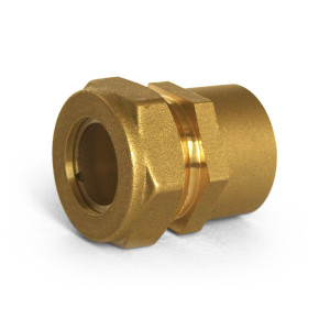 WARMON Raccord à manchon pour entrée d'eau avec filetage intérieur (F) 25x1 EF