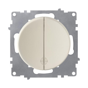 ONEKEYELECTRO Interrupteur va-et-vient, double-"Beige"