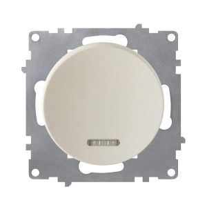 ONEKEYELECTRO Interrupteur simple allumage, avec témoin lumineux, 1 voie-"Beige"