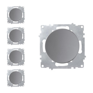 ONEKEYELECTRO Interrupteur simple allumage (pack de 5)-"Gris 5 piéces"