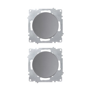 ONEKEYELECTRO Interrupteur simple allumage (pack de 2)-"Gris 2 piéces"