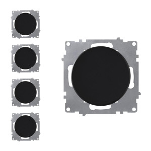ONEKEYELECTRO Interrupteur simple allumage (pack de 5)-"Noir 5 piéces"