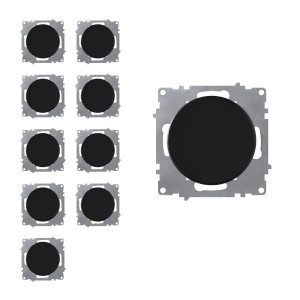 ONEKEYELECTRO Interrupteur simple allumage (pack de 10)-"Noir 10 piéces"