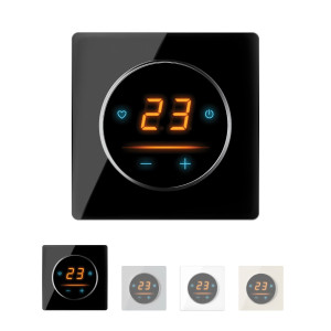 Thermostat OneKeyElectro 25 WIFI Touch avec cadre en verre Garda - noir