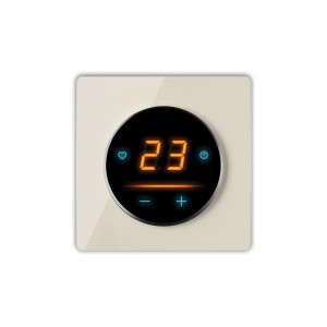 Natte chauffante WARMON CLASSIC 150 W/m² avec Thermostat OKE-25 Touch WIFI et cadre Garda beige - 2,5 m²