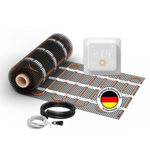 Natte de chauffage au sol WARMON CLASSIC LIGHT 100 W/m² + Thermostat TS500 WiFi, blanc - 8 m²