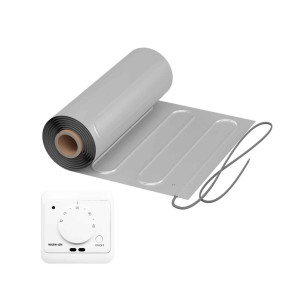 Natte chauffante WARMON ALU 150 W/m² avec Thermostat AC3082H analogique, blanc - 12 m²