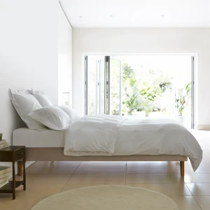 Small Single Wooden Bed Frame | Platform Joust Chic 2'6 | Handmade, Long-Lasting, Space-Saving | Ergonomically Designed | Warren Evans