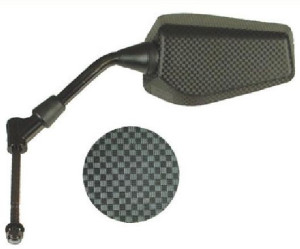 Lusterko VIC-E692D prawe 8mm g. prawostronny k. carbon pasuje do: PEUGEOT