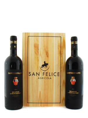 Agricola San Felice Confezione Legno 2 Brunello Campogiovanni