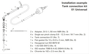 TRUMA Tank Tilkoblingssats 01 Universal