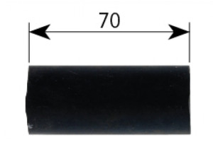 ALDE Gummiskjøt 22mm - 7cm M/slangeklemmer