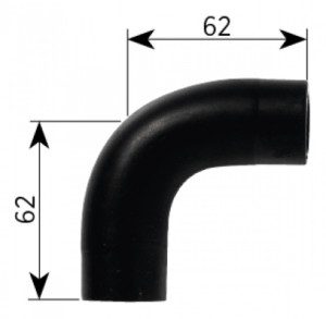 ALDE Gummivinkel 22 Mm 62x62mm