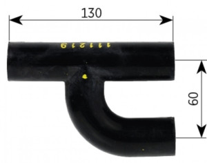 ALDE Y-Rør Gummi 22mm