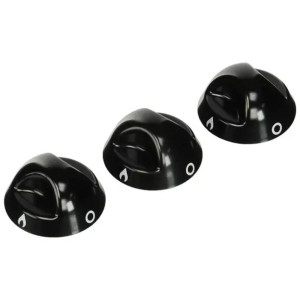 Thetford Reservedelssett - Continental Knob - Sort (3 Pc)