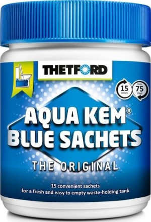 Thetford Aqua Kem Blue Sachets Sanitærvæske 15 Doser
