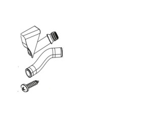 Thetford Flush Tube   Nozzle Assy White