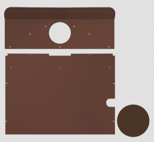 TRUMA Bakplate S2200, Brun, Venstre
