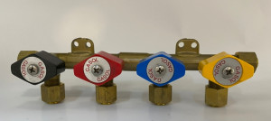 TRUMA Ventilblokk 4 Kraner 8mm Se
