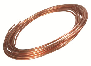 ALDE Kobberrør 8mm - 25m Kveil - Pr M.