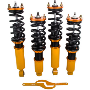 Maxpeedingrods Kit de combine fielets amortisseur suspension struts compatible pour honda cr-v rd 1996-2001kit d'abaissement