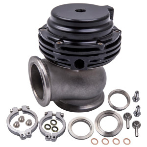 Maxpeedingrods Turbo déchappement externe de 38 mm compatible pour Honda TIAL MVS V-BAND ET BRIDES