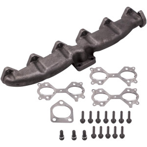 Maxpeedingrods Collecteur Dechappement Fonte comptatible compatible pour Bmw Serie 3 E46 330d 330xd 330cd M57 3.0 D