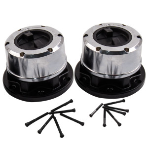 Maxpeedingrods 2x Moyeux Roue Libre Manuel Verrouillage Hubs 6-Stud Front compatible pour SUZUKI SAMURAI