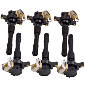 Maxpeedingrods 6x Bobine Allumage 12131748017 compatible pour Bmw e36 e46 e39 e38 325i 320i 525i 528i m3