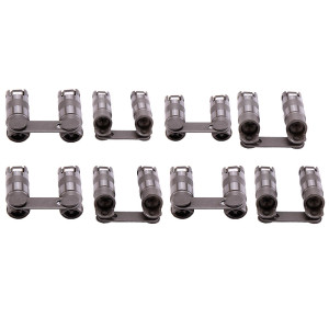 Maxpeedingrods Poussoirs à rouleaux hydrauliques 16 pièces compatible pour Chevy SBC compatible pour V8 350 265-400 283 327 302 307