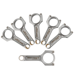 Maxpeedingrods 4340 I-Beam Bielle Connecting Rods compatible pour Toyota Supra 2JZ 2JZ-GE/GTE Motor 142 mm