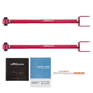 Maxpeedingrods 2pcs Arrière réglable Bras de Suspension compatible pour BMW 3 Série E36 E46 Z4 316 323 328 rouge