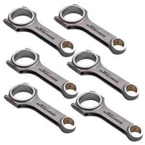 Maxpeedingrods 6x Conrods Connecting Rods Bielles ARP 2000 Bolts compatible pour BMW N55B30 S55B30 144.3mm