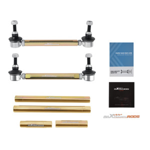 Maxpeedingrods New Front Adjustable Sway Bar End Links compatible pour BMW E46 M3 new