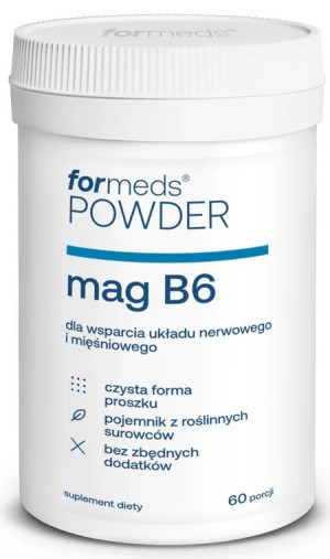 POWDER Magnez + B6 - Cytrynian Magnezu porcji