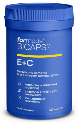 BICAPS E + C - Witamina E - Witamina C 60 kapsułek