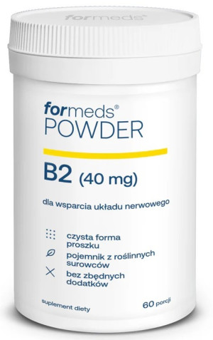 POWDER Vitamin B2 - Witamina B2 Ryboflawina 60 porcji