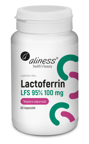 Lactoferrin LFS 90% 100 mg + Witamina C - 60 kapsułek