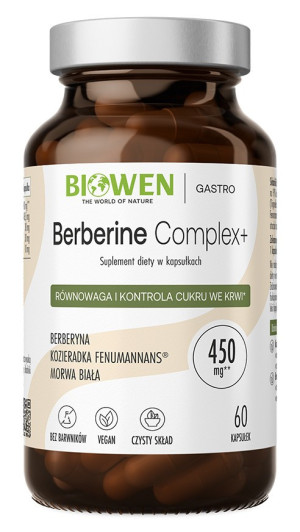 Berberyna Complex+ 60 kapsułek - berberyna, kozieradka i morwa biała