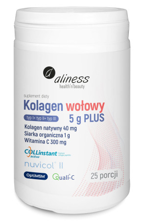 Kolagen Wołowy 5 g PLUS MSM + Witamina C 158,5g