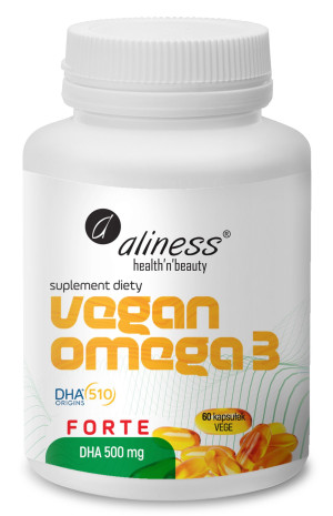 Vegan Omega 3 FORTE DHA 500mg 60 Vege kap.