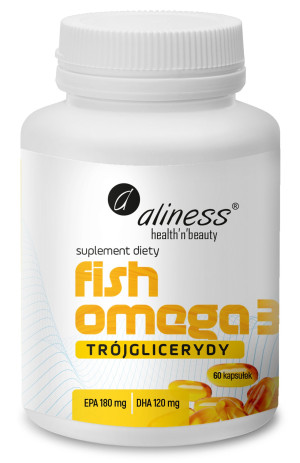 Fish Omega 3 Trójglicerydy 180/120 mg 60 kaps.