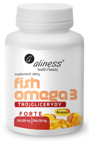 Fish Omega 3 FORTE Trójglicerydy 500/250 mg 90 kaps.