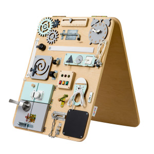 Tablica manipulacyjna Woobiboard PLUS - STOJĄCA - Naturalna z miętą