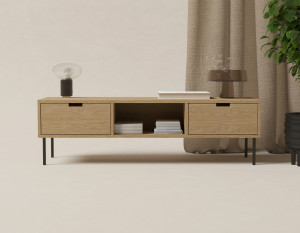 Kleiner Moderner Fernsehtisch Holz 150 cm